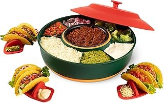 Taco Tuesday Kit - Taco Bar Serving Set for a Party - 30oz Heated Pot, 4...