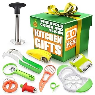 10 Pcs Fruit Slicer Set Fruit Cutting Tools - Pineapple Corer and Slicer...
