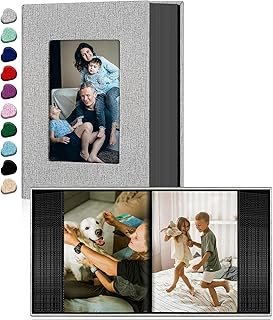 Ejblfe Photo Album 4x6,Linen Cover Slide-in Photo Album Book Can Holds 1...