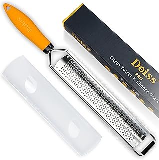 Deiss PRO Citrus Lemon Zester & Cheese Grater — Parmesan Cheese, Lemon, ...