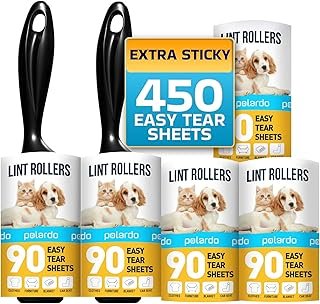 Lint Rollers for Pet Hair, Sticky, Remover for Couch, Clothes Furniture ...