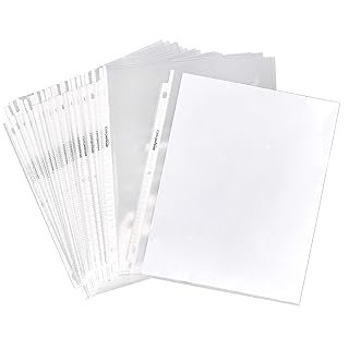 Amazon Basics Sheet Protectors for 3 Ring Binder, Heavyweight, Polypropy...