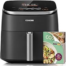 Cosori 9-in-1 TurboBlaze Air Fryer 6 Qt, Premium Ceramic Coating, 90°–45...