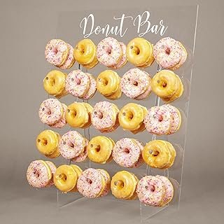 Donut Wall Display Stand - Acrylic Donut Stand Holds 50 Donuts | XL Donu...