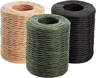 ZEAYEA 3 Rolls Floral Wire, 1968 Feet Bind Twine for Flower Bouquet, Wre...
