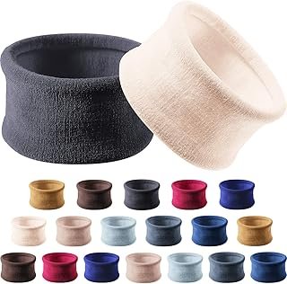 20 Pieces Large Cotton Stretch Hair Ties Bands Rope Ponytail Holders Hea...