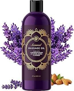Aromatherapy Sensual Massage Oil for Couples - Relaxing Full Body Massag...