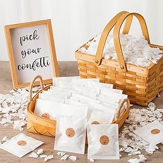 Biodegradable Confetti, Dried Hydrangea Flower Petals with Throw Me Stic...