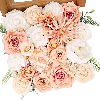 Artificial Flowers Combo Box Set Artificial Bouquets Wedding Flowers for...