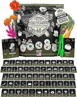 Tactiko Survival Medicinal & Survival Seed Kit – 60 Heirloom Non-GMO USA...