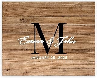 Andaz Press Custom Large Canvas Wedding Guest Book Alternative, 16 x 20 ...