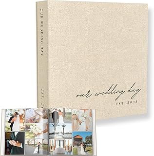Wedding Photo Album 4x6 Pictures & Custom 2025 Year - Large Picture Scra...