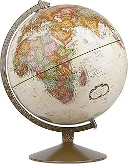 Replogle Globes Franklin World Globe, Antique Ocean, 12-Inch Diameter,Ov...