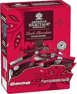 American Heritage Chocolate - 36 Artisanal Tasting Squares - 57% Cacao D...
