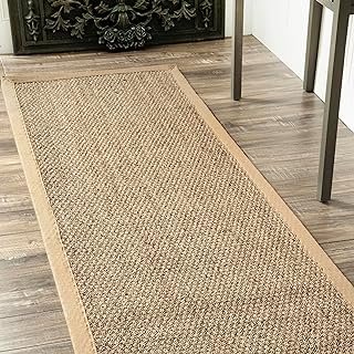 nuLOOM Elijah Seagrass Natural Runner Rug, 2' 6