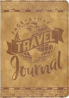 Page-A-Day Artisan Travel Journal (Diary, Vegan Leather Notebook)