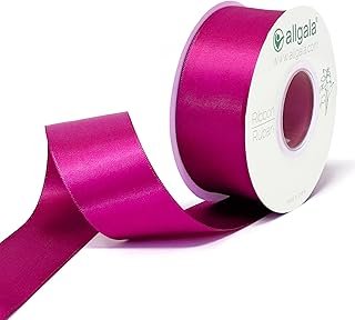 Allgala Double Sided Polyester Satin Ribbon 25 Yard Continuous Spool for...
