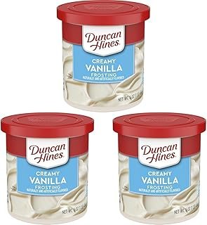 Duncan Hines Creamy Vanilla Frosting, 16 OZ (Pack of 3)