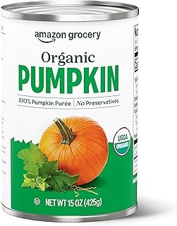 Amazon Grocery, Organic Pumpkin Puree, 15 Oz (Previously Happy Belly, Pa...