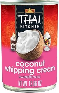 Thai Kitchen Coconut Whipping Cream, Sweetened, No Artificial Colors or ...