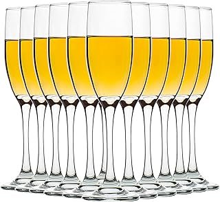 C CREST Set of 12, Champagne Glasses, 6 Ounce Champagne Flute, Lead-free...