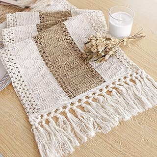 FEXIA Boho Table Runner 108 Inches Long for Christmas Home Decor Farmhou...