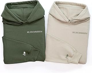 Custom Embroidered Roman Numeral Hoodies&Sweatshirts - Embroidered Sweat...