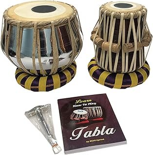 Satnam Bayan Hand Crafted Professional Tabla Drum Set Hammer Music Book ...
