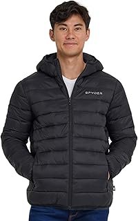 Packable Puffer Jacket Men with Hood, Lightweight Winter Jackets for Men