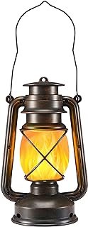 VIVID FLAME LED Lantern - Outdoor & Garden Decoration, Vintage LED Flame...