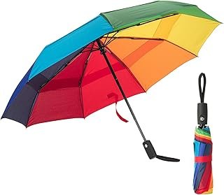 Mr. Pen Rainbow Ray Travel Umbrella, Windproof, Automatic, Compact, 42 I...
