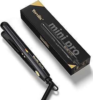 Terviiix Mini Flat Iron for Short Hair Temperature Adjustable, 1/2 Inch ...