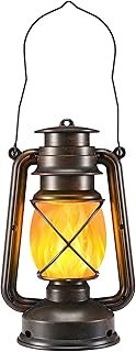VIVID FLAME LED Lantern - Outdoor & Garden Decoration, Vintage LED Flame...