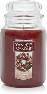 Yankee Candle Autumn Wreath Scented Classic 22oz Large Jar Single Wick A...