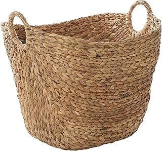 Deco 79 Seagrass Handmade Decorative and Functional Storage Basket Large...