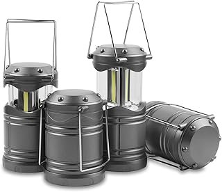 Lichamp LED Camping Lantern, 4 Pack Battery Powered Flashlight for Power...