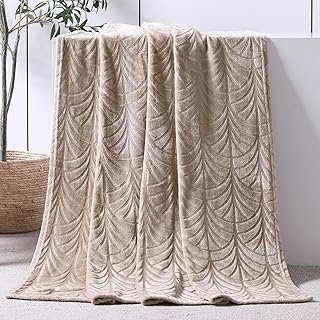 Whale Flotilla Flannel Fleece Throw Blanket for Couch, Soft Fluffy Velve...