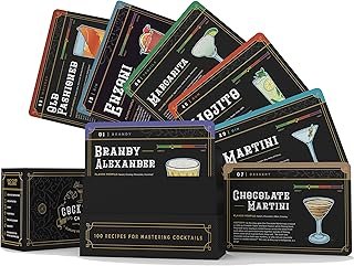 Cocktail Cards: 100 Cocktail Recipes to Master Cocktails in Bartender Fl...