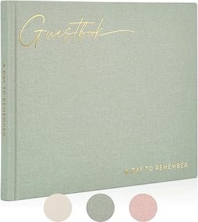 ZICOTO Beautiful Wedding Guest Book for Your Wedding Reception - Simply ...