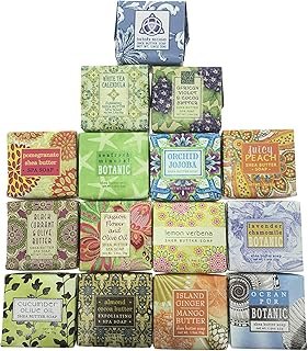 Soap Sampler Assorted 15 (1.9 oz Bar) Pack - Enriched with Shea Butter, ...