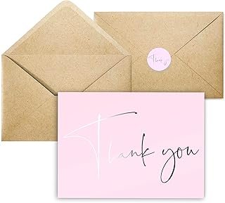 GardenCity Thank You Cards - 30 Pack (Blush Pink)