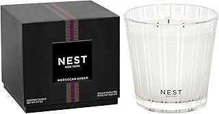 NEST New York Scented 3-Wick Candle, Moroccan Amber - 21.2 oz - Up to 10...