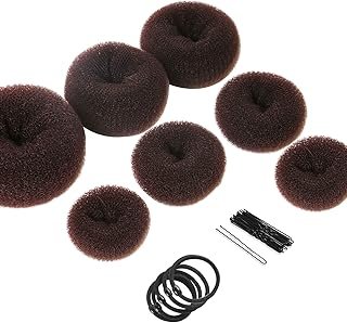 Teenitor Donut Hair Bun Maker Set - 7 Rings (1 Extra-Large, 2 Large, 2 M...