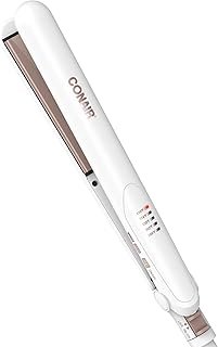 Conair Double Ceramic Flat Iron, 1-Inch Flat Iron Hair Straightener, Fiv...