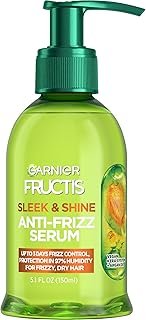 Garnier Fructis Sleek & Shine Anti-Frizz Serum for Frizzy, Dry Hair, Arg...