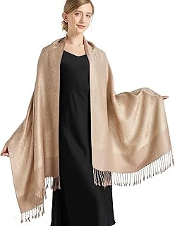 vimate Silky Paisley Pashmina Shawl Scarf-Women's Soft Double-side Jacqu...