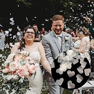 Dissolving Water Soluble Rice Paper White Wedding Heart Shaped Confetti ...