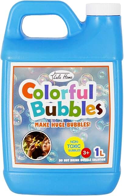 Lulu Home Concentrated Bubble Solution, 1 L/ 33.8 OZ Refill for Bubble M...