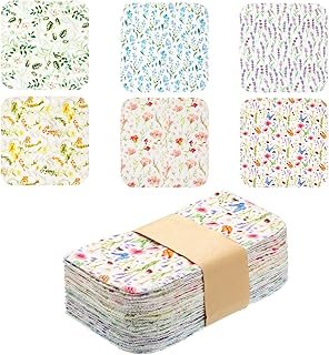 Kinlop 24 Pcs Lunchbox Cloth Napkins Bulk Reusable 2 Ply 8