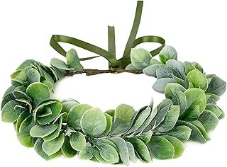 Artificial Green Leaf Crown Eucalyptus Flower Wreath Women Girls Bohemia...